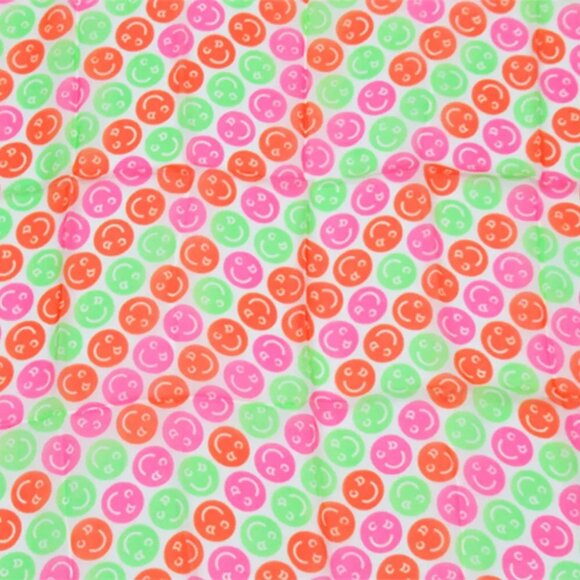 Dior Scarf CD Smile Pink-orange Silk Authentic Used - Picture 13 of 16